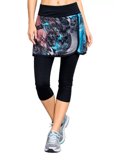 2v1 legíny se sukní vlny