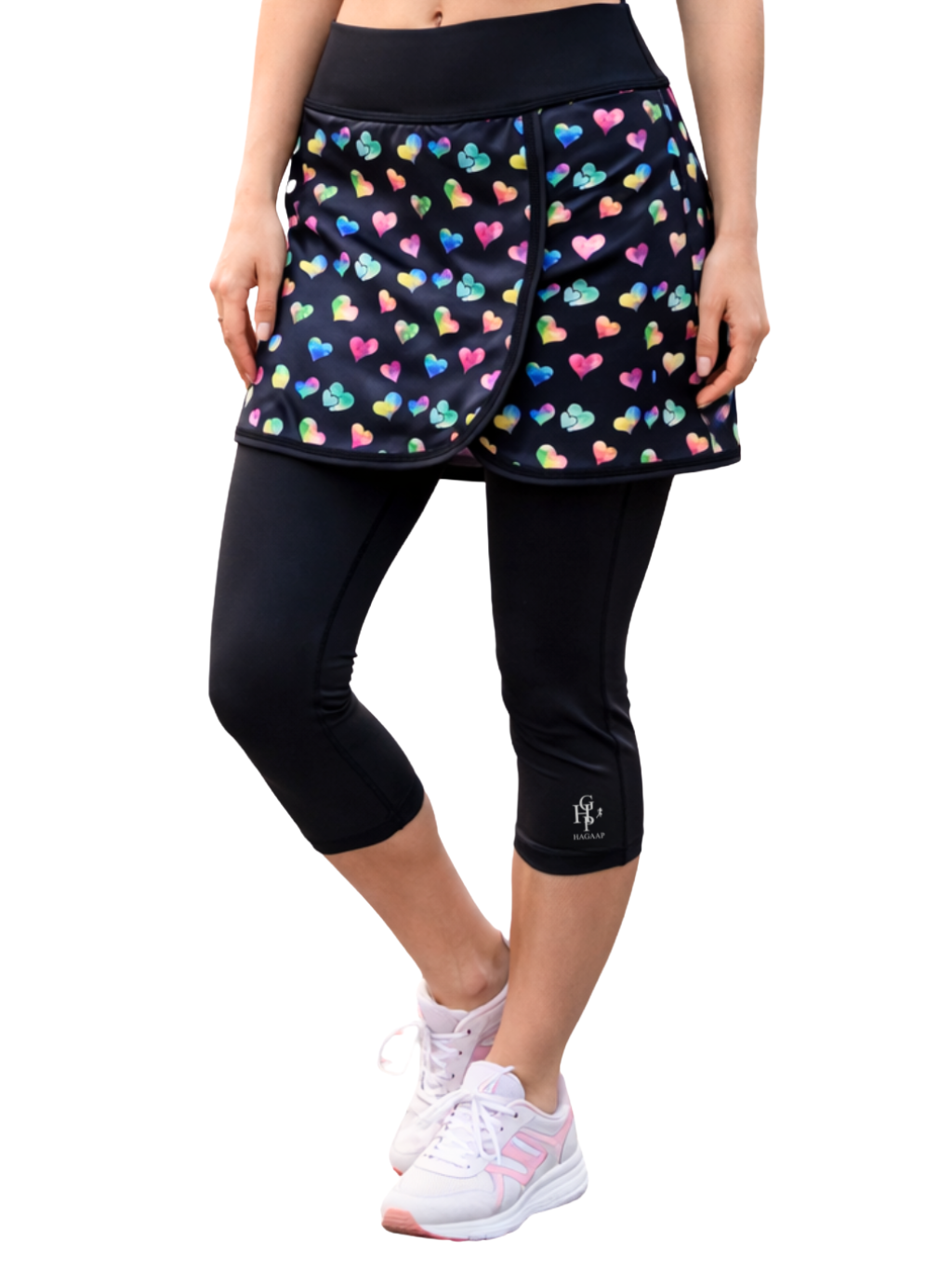 Hagaap - 2v1 legíny se sukní srdce