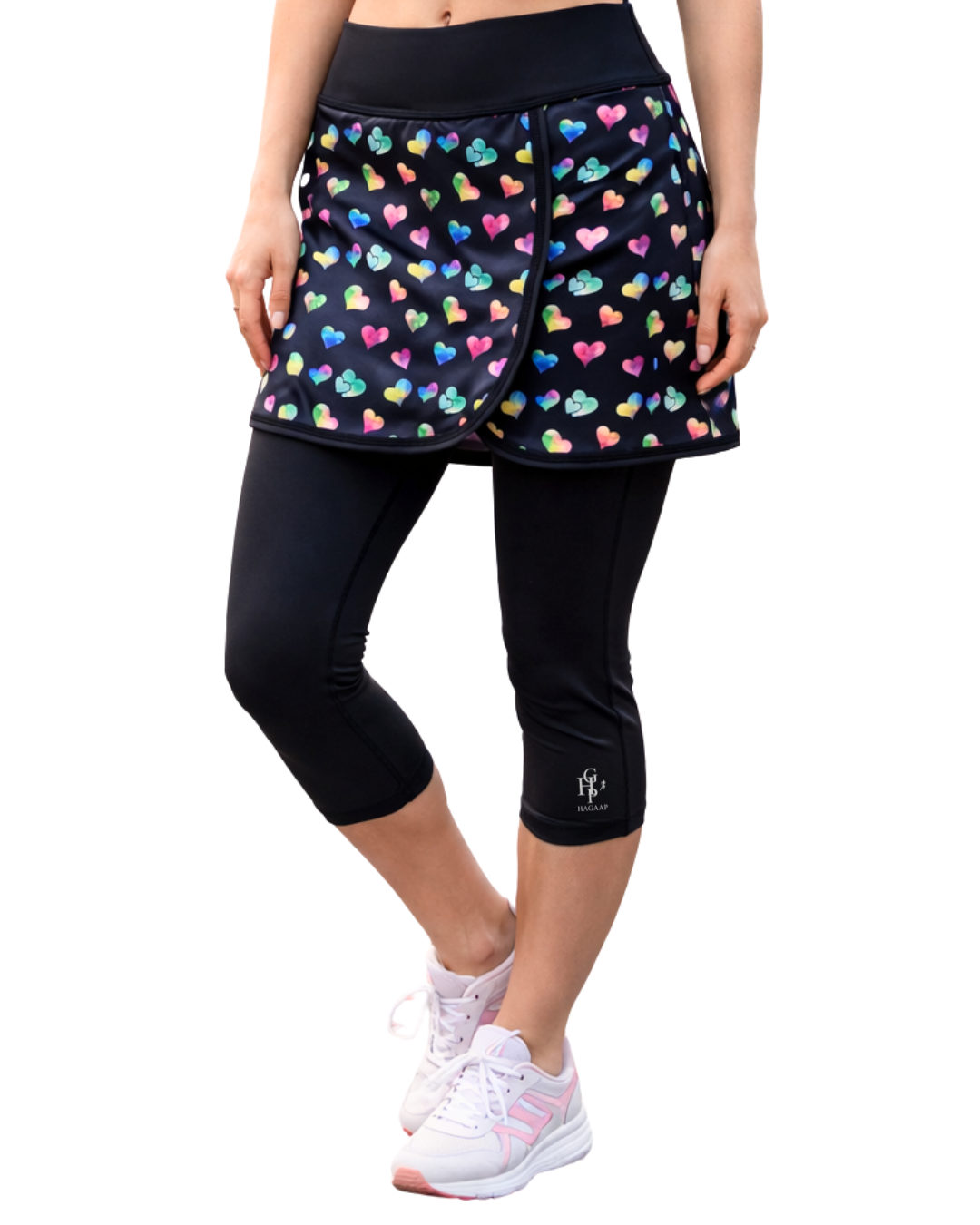 Hagaap - 2v1 legíny se sukní srdce